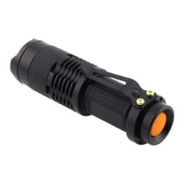 Mini Linterna Tactica Led Recargable Usb Gancho Luz Lateral