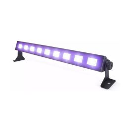 Luz Led Uv Barra Lumínica Negra Flúor 9 Led 3w Fiestas