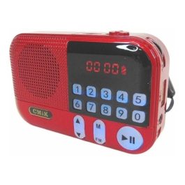 Radio Portátil Fm Mini Recargable Micro Sd Cmik Mk-109e